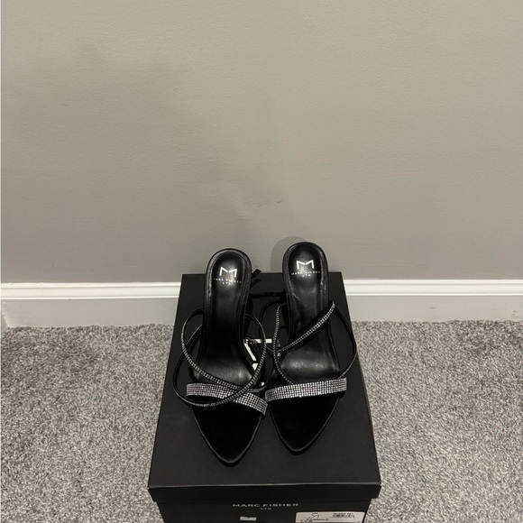 Marc Fisher Shoes - Marc Fisher Black Women's Heels with Silver Accents